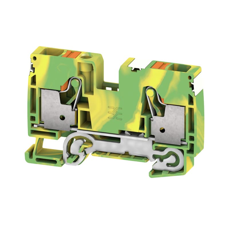 WEIDMULLER - Morsetto PE PUSH IN Verde/giallo 10 mm² Numero di piani: 1 TS 35 V-0 Wemid A2C 10 PE DL.