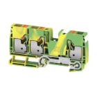WEIDMULLER - Morsetto PE PUSH IN Verde/giallo 10 mm² Numero di piani: 1 TS 35 Wemid A3C 10 PE DL.