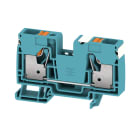 WEIDMULLER - Morsettiera passante PUSH IN blu 16 mm² 1000 V Numero di piani 1 TS 35 V-0 130 °C A2C 16 DL BL.