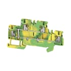 WEIDMULLER - Morsetto PE multistrato PUSH IN Verde/giallo 1.5 mm² Numero di piani: 1 TS 35 V-0 Wemid A2T 1.5 PE DL.