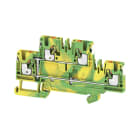 WEIDMULLER - Morsetto PE multistrato PUSH IN Verde/giallo 2.5 mm² Numero di piani 2 TS 35 V-0 Wemid A2T 2.5 PE DL.