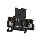WEIDMULLER - Morsetto componibile portafusibile PUSH IN nero 4 mm² 6.3 A 400 V TS 35 V-0 Wemid G-Si 5 x 20 AFS 4 2C DL BK.
