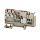 WEIDMULLER - Morsetto ripartitore di potenziale PUSH IN Beige scuro 10 mm² 57 A 800 V Numero di collegamenti: 1 Numero di piani: 1 TS 35 V-0 Wemid AAP12 10/4X2.5 LO-LI DL RD.