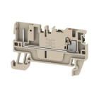 WEIDMULLER - Morsetto innestabile Beige scuro 1.5 mm² Numero di collegamenti: 2 Numero di piani: 1 V-0 Wemid APGTB 1.5 FT 2C/1 DL