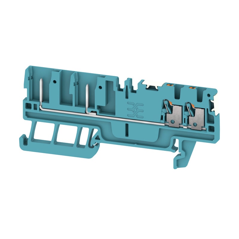 WEIDMULLER - Morsetto innestabile blu 1.5mm² 4 collegamenti 1 piano V-0 Wemid APGTB 1.5 FT 4C/2 DL BL.