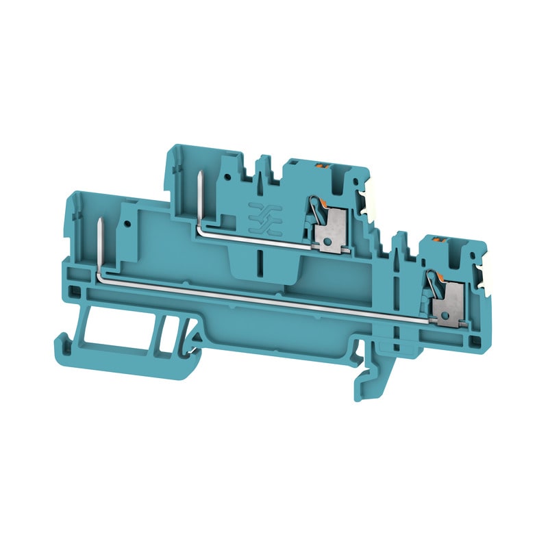 WEIDMULLER - Morsetto innestabile blu 1.5mm² 4 collegamenti 2 piani V-0 Wemid APGTB 1.5 2T 4C/2 DL BL.