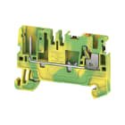 WEIDMULLER - Morsetto innestabile Verde/giallo 2.5mm² Numero di collegamenti: 2 Numero di piani: 1 V-0 Wemid APGTB 2.5 PE 2C/1 DL.