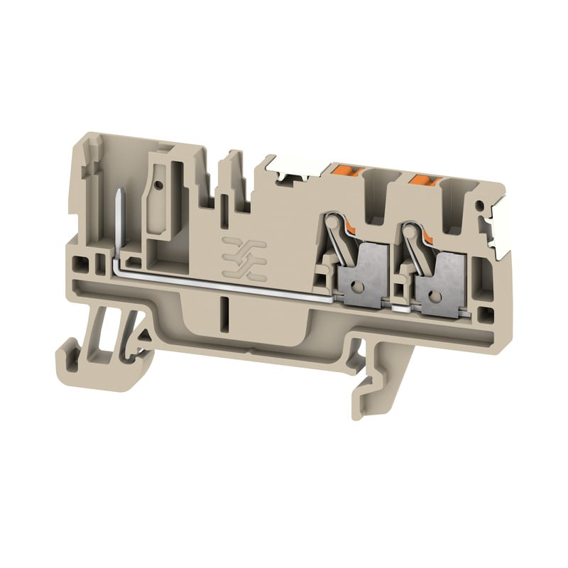 WEIDMULLER - Morsetto innestabile Beige scuro 2.5 mm² Numero di collegamenti: 3 Numero di piani: 1 V-0 Wemid APGTB 2.5 FT 3C/1 DL.