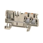 WEIDMULLER - Morsetto innestabile Beige scuro 2.5 mm² Numero di collegamenti: 3 Numero di piani: 1 V-0 Wemid APGTB 2.5 FT 3C/1 DL.