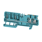 WEIDMULLER - Morsetto innestabile blu 2.5mm² 4 collegamenti 1 piano V-0 Wemid APGTB 2.5 FT 4C/2 DL BL.