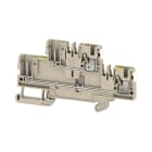 WEIDMULLER - Morsetto innestabile Beige scuro 2.5mm² 4 collegamenti 2 piani V-0 Wemid APGTB 2.5 2T FT-PE 4C/2 DL.
