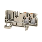 WEIDMULLER - Morsetto Beige scuro innestabile 4,4 mm², 3 collegamenti, 1 piano, V-0, Wemid APGTB 4 FT 3C/1 DL.