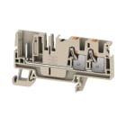 WEIDMULLER - Morsetto Beige scuro innestabile 4,4 mm², 3 collegamenti, 1 piano, V-0, Wemid APGTB 4 FT 3C/1 DL.