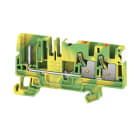 WEIDMULLER - Morsetto innestabile verde/giallo 4,4 mm², 3 collegamenti, 1 piano, V-0, Wemid APGTB 4 PE 3C/1 DL.