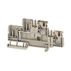 WEIDMULLER - Morsetto innestabile Beige scuro 4 4 mm² Numero di collegamenti 4 Numero di piani 2 V-0 Wemid APGTB 4 2T VL 4C/2 DL.