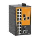 WEIDMULLER - Switch di rete gestito, Fast/Gigabit Ethernet, 16 porte RJ45 10/100BaseT(X), 2 porte combinate 10/100/1000BaseT(X) o 100/1000BaseT(X), IE-SW-AL18M-16TX-2GC.