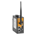 WEIDMULLER - Router con 2 porte RJ45 10/100BASE-T(X), 1 porta DB9 maschio per RS-232/422/485, temperatura operativa da -25 °C a 70 °C, modello IE-SR-2TX-WL.
