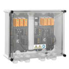 WEIDMULLER - Quadro fotovoltaico 1000V, 2 MPP, 3 ingressi/uscite per MPPT, Protezione sovratensioni I/II, Pressacavo PVN1M2I6SXFXV1O0TXPX10.