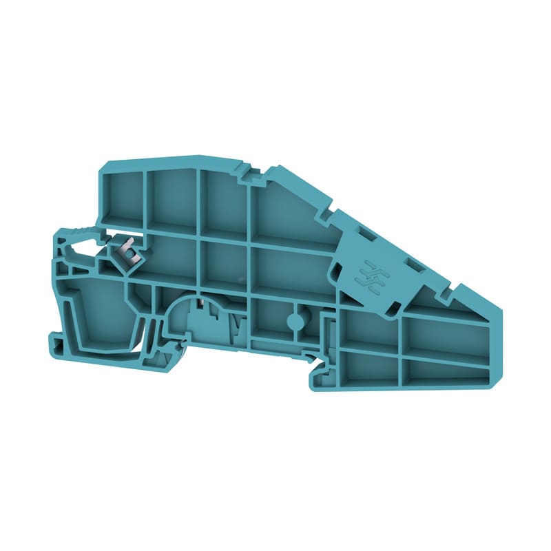 WEIDMULLER - Terminale di fissaggio blu TS 35 V-0 Wemid Larghezza 5.1 mm 130 °C AEB ITB 2.5/4 BB BL.