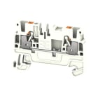 WEIDMULLER - Morsetto PE PUSH IN bianco 2.5 mm² 800 V Numero di collegamenti: 2 Numero di piani: 1 TS 35 V-0 Wemid A2C 2.5 FE WT.