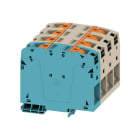 WEIDMULLER - Morsettiera passante PUSH IN Beige scuro 95 mm² 232 A 1000 V Numero di piani: 1 TS 35 V-0 Wemid 130 °C A2C 95/120 3FT-N.