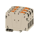 WEIDMULLER - Morsettiera passante PUSH IN Beige scuro 95 mm² 232 A 1000 V Numero di piani: 1 TS 35 V-0 Wemid 130 °C A2C 95/120 3FT.