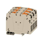 WEIDMULLER - Morsettiera passante PUSH IN Beige scuro 95 mm² 232 A 1000 V Numero di piani: 1 TS 35 V-0 Wemid 130 °C A2C 95/120 3FT.