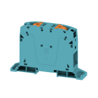 WEIDMULLER - Morsettiera passante PUSH IN blu 95 mm² 232 A 1000 V Numero di piani: 1 Piastra di montaggio V-0 Wemid 130 °C A2C 95/120 BL-DM.