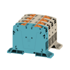 WEIDMULLER - Morsettiera passante PUSH IN Beige scuro 95 mm² 232 A 1000 V Numero di piani: 1 TS 35 Piastra di montaggio V-0 Wemid 130 °C A2C 95/120 3FT-N-DM.