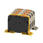 WEIDMULLER - Morsettiera passante PUSH IN Beige scuro 95 mm² 232 A 1000 V Numero di piani: 1 TS 35 Piastra di montaggio V-0 Wemid 130 °C A2C 95/120 3FT-FE-DM.