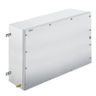 WEIDMULLER - Custodia in metallo Ex, 760 x 500 x 200 mm, lucidatura elettrochimica, Piastra a flangia: No, 4 cerniere e viti esagonali con testa a taglio M6 SW10 KTB MH 507620 S4E0.