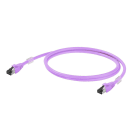 WEIDMULLER - Cavo patch Ethernet RJ45 IP20, 8 poli, Lunghezza 0.5m IE-C6FP8LV0005M40M40-V.