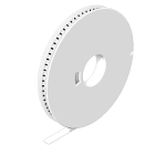 WEIDMULLER - Morsetti bianchi con siglatura neutra, larghezza 6 mm e posizione verticale a 10 mm, codice WS 10/6 MM.