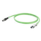 WEIDMULLER - Cavo PROFINET M12 IP67 maschio diritto RJ45 IP20, 8 poli, Lunghezza 15m IE-C6HD8UG0150A40XCS-E.