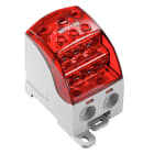 WEIDMULLER - Morsetto ripartitore di potenziale, collegamento a vite, rosso, 400 A, 1000 V, numero di piani: 1, piastra di montaggio, TS 35, V-0, Wemid WPD 108 1X120/2X35+3X25+4X16 RD.