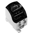 WEIDMULLER - Morsetto ripartitore di potenziale, collegamento a vite, nero, 400 A, 1000 V, numero di piani: 1, piastra di montaggio TS 35, V-0, Wemid WPD 108 1X120/2X35+3X25+4X16 BK. 2725380000