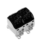 WEIDMULLER - Morsetto ripartitore di potenziale nero 214 A 1000 V TS 35 Piastra di montaggio V-0 Wemid WPD 205 2X35/4X25+6X16 2XBK