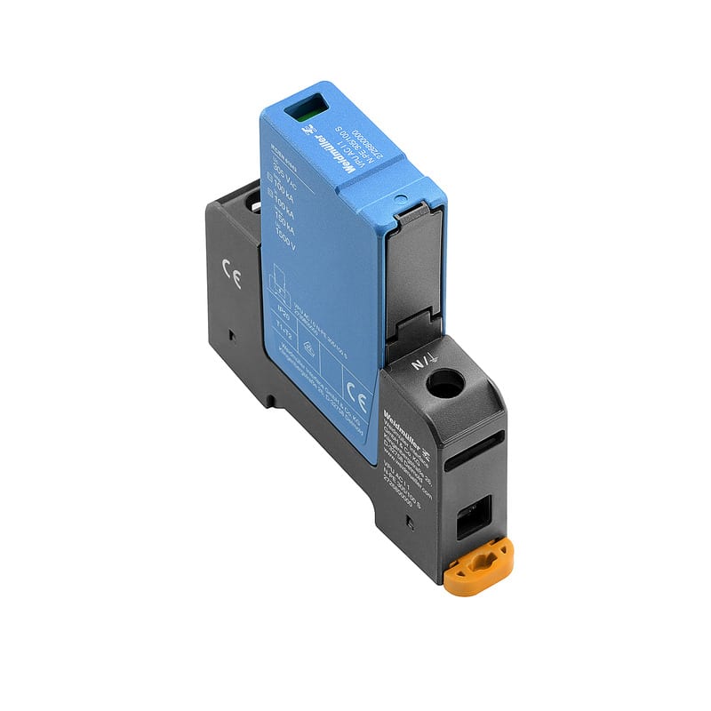WEIDMULLER - Scaricatore di sovratensioni Tipo I + II per sistemi di alimentazione, protezione contro sovratensioni in rete a bassa tensione monofase TN e TT VPU AC I 1 N-PE 305/100 S.