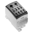 WEIDMULLER - Morsetto ripartitore di potenziale, Collegamento a vite, nero, 185 mm², 353 A, 1000 V, Numero di collegamenti: 10, Numero di piani: 1, TS 35, Piastra WPD 113 1X185+1X150/8X35 BK.