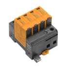 WEIDMULLER - Scaricatore di sovratensioni con contatto remoto, Protezione contro le sovratensioni Tipo II per Rete a bassa tensione TN-C, VPU AC II US 4 R 400/50.