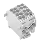 WEIDMULLER - Morsetto ripartitore di potenziale, collegamento a vite, grigio chiaro, 152 A, 1000 V, numero di piani: 1, V-0, Wemid WPD 201 4X25/4X16 GY.