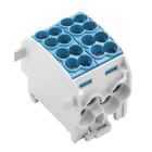 WEIDMULLER - Morsetto ripartitore di potenziale, collegamento a vite, grigio chiaro, 152 A, 1000 V, numero di piani: 1, V-0, Wemid WPD 201 4X25/4X16 BL.