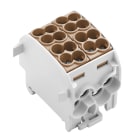 WEIDMULLER - Morsetto ripartitore di potenziale, collegamento a vite, grigio chiaro, 152 A, 1000 V, numero di piani: 1, V-0, Wemid WPD 201 4X25/4X16 BN.