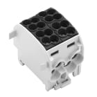WEIDMULLER - Morsetto ripartitore di potenziale, collegamento a vite, grigio chiaro, 152 A, 1000 V, numero di piani: 1, V-0, Wemid WPD 201 4X25/4X16 BK.