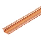 WEIDMULLER - Guida di supporto in rame non trattato, larghezza 2000 mm, posizione verticale 35 mm, profondità 7.5 mm TS 35X7.5/1.0 2M/CU/BK.
