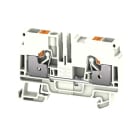 WEIDMULLER - Morsetto PE PUSH IN bianco 6 mm² 800 V Numero di collegamenti: 2 Numero di piani: 1 TS 35 V-0 Wemid A2C 6 FE WT.