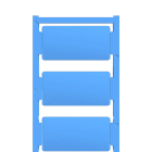 WEIDMULLER - Siglatura dispositivi, Larghezza: 60 mm, Caratteri stampati: Neutro, poliammide 66, blu, Campo delle temperature di impiego: -40...100 °C CC-DT 30/60 MC NE BL.