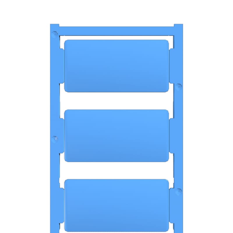 WEIDMULLER - Siglatura dispositivi, Larghezza: 60 mm, Caratteri stampati: Neutro, poliammide 66, blu, Campo delle temperature di impiego: -40...100 °C CC-DT 30/60 MC NE BL.