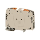 WEIDMULLER - Morsettiera passante PUSH IN Beige scuro 50 mm² 150 A 1000 V Numero di collegamenti: 2 Numero di piani: 1 TS 35 V-0 Wemid 130 °C A2C 50/70 DL.