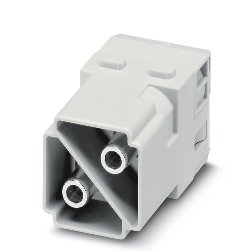WEIDMULLER - Inserto modulo per connettori industriali, 100 A, Numero di poli: 2, Collegamento a vite assiale, Slot a innesto necessari: 2 HDC MHP 100 MAS.
